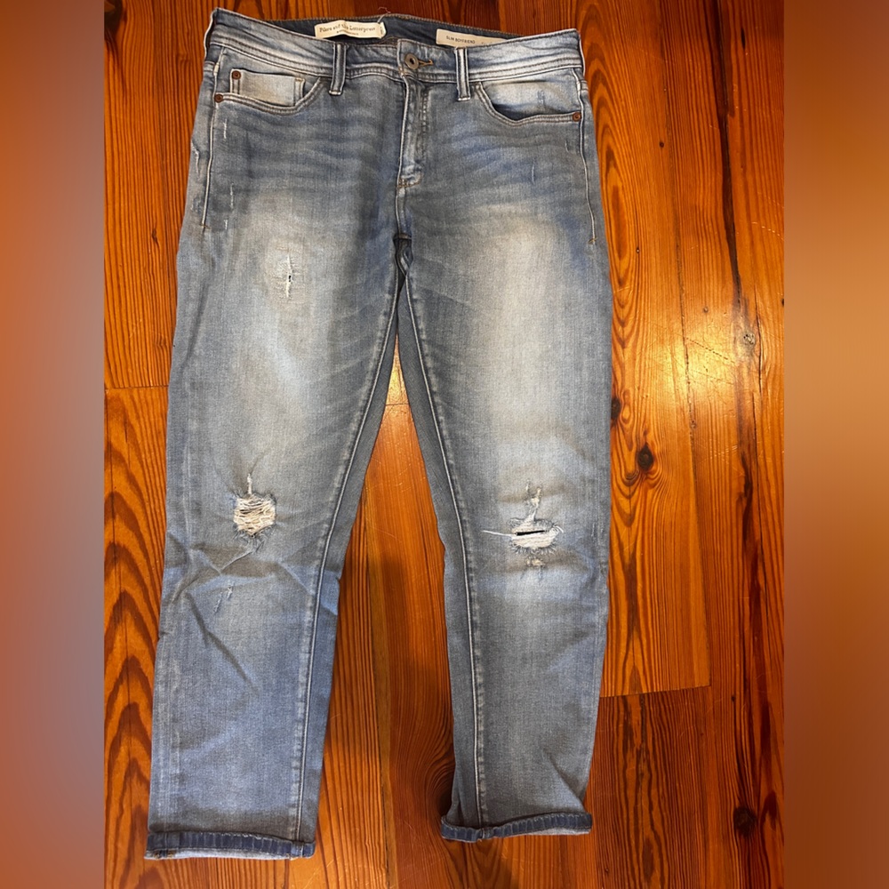 Boyfriend jeans by Pilcro & the letterpress size 27